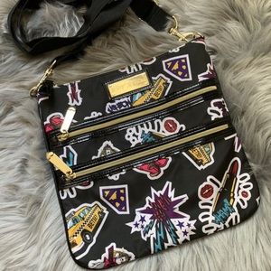 Betsey Johnson New York Taxi Print Crossbody Bag